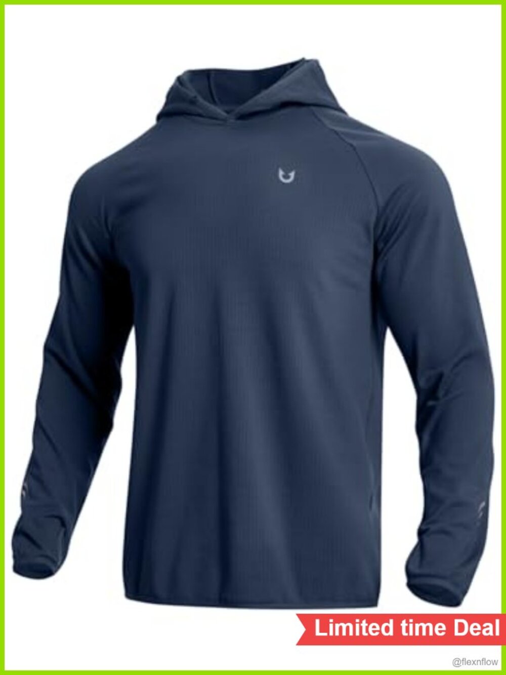 Men's Lightweight Fleece Running Hoodie Thermal Sweatshirt with Thumb Holes